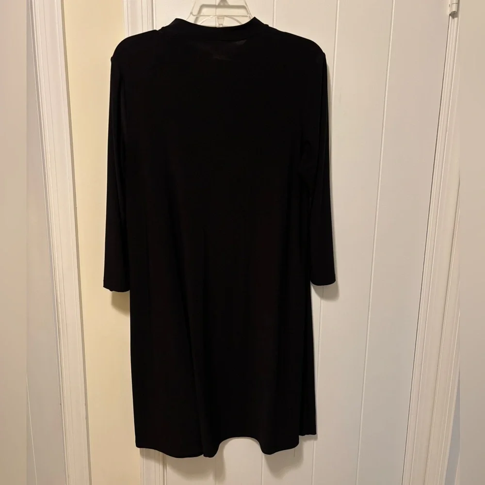 EUC Annalee + Hope Black Mockneck Skater Tent Mini Midi Dress | Women’s Large - Picture 4 of 11